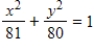 <strong>Write the equation of the ellipse that has its center at the origin,focus at (1,0)and vertex at (9,0). </strong> A) B) C) D) E)