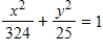 <strong>Find the standard form of the equation of the ellipse with the following characteristics. Foci: ,major axis of length: 18 </strong> A) B) C) D) E)