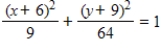 <strong>Find the standard form of the equation of the ellipse with the given characteristics. Vertices: (6,1), (6,17),minor axis of length 3 </strong> A) B) C) D) E)
