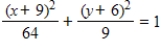 <strong>Find the standard form of the equation of the ellipse with the given characteristics. Vertices: (6,1), (6,17),minor axis of length 3 </strong> A) B) C) D) E)