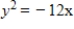 <strong>Find the standard form of the equation of the parabola with the given characteristic(s)and vertex at the origin. Directrix: x = 3 </strong> A) B) C) D) E)