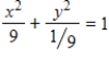 <strong>Find the center and vertices which located on the major axis of the ellipse from given equation and select its graph. </strong> A)Center: (0,0) Vertices: (±3,0) B)Center: (0,0) Vertices: (-3,0) C)Center: (0,0) Vertices: (3,0) D)Center: (0,0) Vertices: (±3,0) E)Center: (0,0) Vertices: (-3,0) 