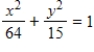 <strong>Find the standard form of the equation of the ellipse with the given characteristics and center at the origin. Focies: (±7,0);major axis of length 16 </strong> A) B) C) D) E)