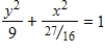 <strong>Find the standard form of the equation of the hyperbola with the given characteristics and center at the origin. Vertices: (±3,0);passes through the point </strong> A) B) C) D) E)