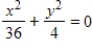 <strong>Find the standard form of the equation of the ellipse with the following graph. </strong> A) , , B) , , C) , , D) , , E) , ,