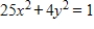 <strong>Find the standard form of the equation of the ellipse with the following graph. </strong> A) , , B) , , C) , , D) , , E) , ,