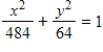 <strong>Find the standard form of the equation of the ellipse with the following characteristics. focies: (±8,0)major axis of length: 22</strong> A) B) C) D) E)