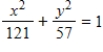 <strong>Find the standard form of the equation of the ellipse with the following characteristics. focies: (±8,0)major axis of length: 22</strong> A) B) C) D) E)