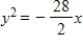 <strong>Find the standard form of the equation of the parabola with the given characteristic and vertex at the origin. Focus: </strong> A) B) C) D) E)