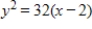 <strong>Find the standard form of the equation of the parabola with the given characteristics. Vertex: ;directrix: </strong> A) B) C) D) E)