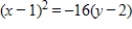 <strong>Find the standard form of the equation of the parabola with the given characteristics. Vertex: ;directrix: </strong> A) B) C) D) E)
