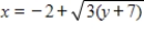 <strong>Find the equation of the parabola so that its graph matches the description. ;lower half of parabola </strong> A) B) C) D) E)