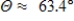 <strong>Find the inclination Θ (in degrees)of the line with a slope of m.Round your answer to one decimal places. </strong> A) B) C) D) E)