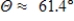 <strong>Find the inclination Θ (in degrees)of the line with a slope of m.Round your answer to one decimal places. </strong> A) B) C) D) E)
