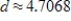 <strong>Find the distance between the point and the line.Round your answer to four decimal places. </strong> A) B) C) D) E)