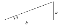 <strong>A moving conveyor is built so that it rises 7 meter for each 9 meters of horizontal travel.Select a diagram that gives a visual representation of the problem. </strong> A) a = 7m,b = 9m B) a = 7m,b = 9m C) a = 7m,b = 9m D) a = 7m,b = 9m E) a = 7m,b = 9m