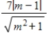 <strong>Consider a line with slope m and y-intercept (0,8).Write the distance d between the point (7,1)and the line as a function of m. </strong> A) B) C) D) E)