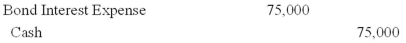 <strong>Bino Corp issues $750,000,10%,15-year bonds.The current market rate is 10%.The journal entry to record the semiannual interest payment,assuming the effective interest method is used,is:</strong> A) B) C) D) E)