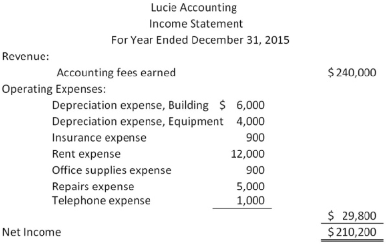     Lucie Accounting Balance Sheet December 31, 2015 Assets Liabilities Current Assets Current Liabilities Cash $13,000 Salaries payable $8,000