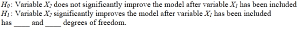 14-22 Introduction to Multiple Regression Referring to Scenario 14-6, the partial F test for