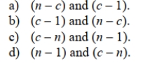The degrees of freedom for the F test in a one-way ANOVA are