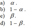 The symbol for the probability of committing a Type I error of a statistical test is