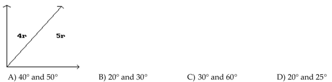 Find the measure of each angle in the problem.