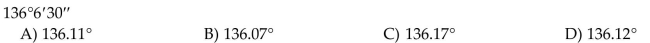 Convert the angle to decimal degrees and round to the nearest hundredth of a degree.