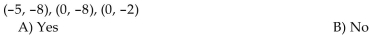 Determine whether the three points are the vertices of a right triangle.  <div style=padding-top: 35px> 