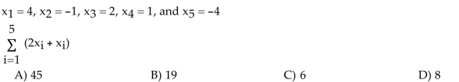 Evaluate the sum using the given information.