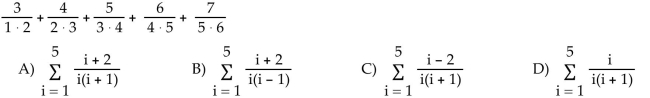 Write the series using summation notation.