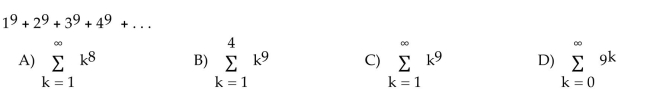 Write the series using summation notation.