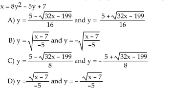 Determine the two equations necessary to graph the horizontal parabola using a graphing calculator.