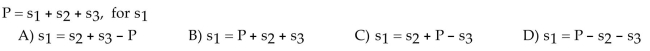 Solve the formula for the indicated variable.