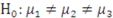 <strong>In ANOVA, the null hypothesis is:</strong> A) B) C) D)