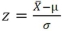 When computing probabilities for the sampling distribution of the sample mean, the z-statistic is computed as .