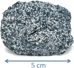 <strong>  Examine the rock sample here. Did it form at the surface or below the surface, and how do you know?</strong> A)It formed at the surface, because of its color (composition). B)It formed at the surface, because of its texture (grain size). C)It formed below the surface, because of its color (composition). D)It formed below the surface, because of its texture (grain size). <div style=padding-top: 35px> 
