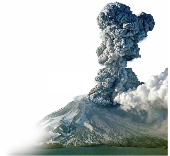 <strong> This is a photograph of Augustine volcano in Alaska. Judging by its shape, and the eruptive activity in the photo, what kind of volcano is it?</strong> A)shield volcano B)cinder cone C)composite volcano D)volcanic neck