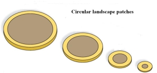 In which of these landscape patches are species most subject to the edge effect. Explain your answer.