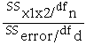 <strong>Which F test is used to test the significance of the overall effect?</strong> A)F = B)F = C)F = D)F =