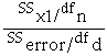 <strong>Which F test is used to test the significance of the overall effect?</strong> A)F = B)F = C)F = D)F =