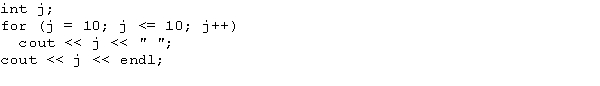 What is the output of the following C++ code?  