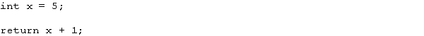 <strong>What value is returned by the following return statement? </strong> A) 0 B) 5 C) 6 D) 7