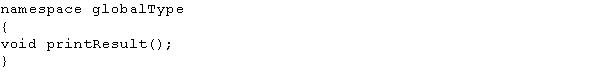 Given the following code which of the following statements is needed to access printResult?