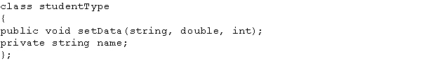 <strong>Which of the following class definitions is correct in C++?</strong> A) B) C) D)
