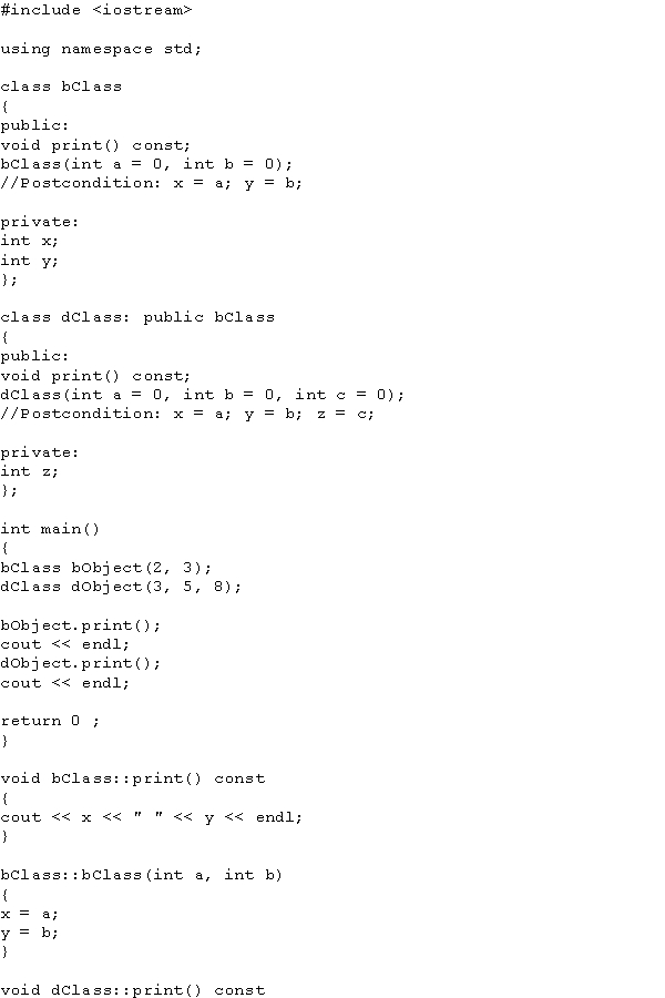 <strong>What is the output of the following program? </strong> A) 2 3 2 3 B) 2 3 3 5 8 C) 3 5 8 3 5 8 D) 5 8 3 5 8