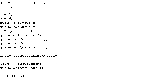 What is the output of the following code?  