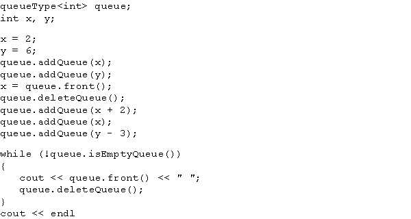 <strong>What is the output of the following code? </strong> A) 6 2 3 3 B) 6 2 4 2 C) 6 3 3 3 D) 6 4 2 3