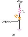 <strong>When light strikes the gate of the device shown in Figure 13-34(a) </strong> A) +V<sub>CC</sub> drops to zero. B) R<sub>L</sub> opens. C) V<sub>CC</sub> is dropped across R<sub>L</sub>. D) 0 V is dropped across R<sub>L</sub>.
