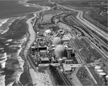 <strong>The image below is of the San Onofre Nuclear Generating Station in Southern California, which was shut down in 2012 because of safety concerns. Which of the following alternative energy resources could be used in this environment to replace the energy generated by the nuclear power plant? </strong> A)geothermal B)tidal C)biomass D)fuel cells